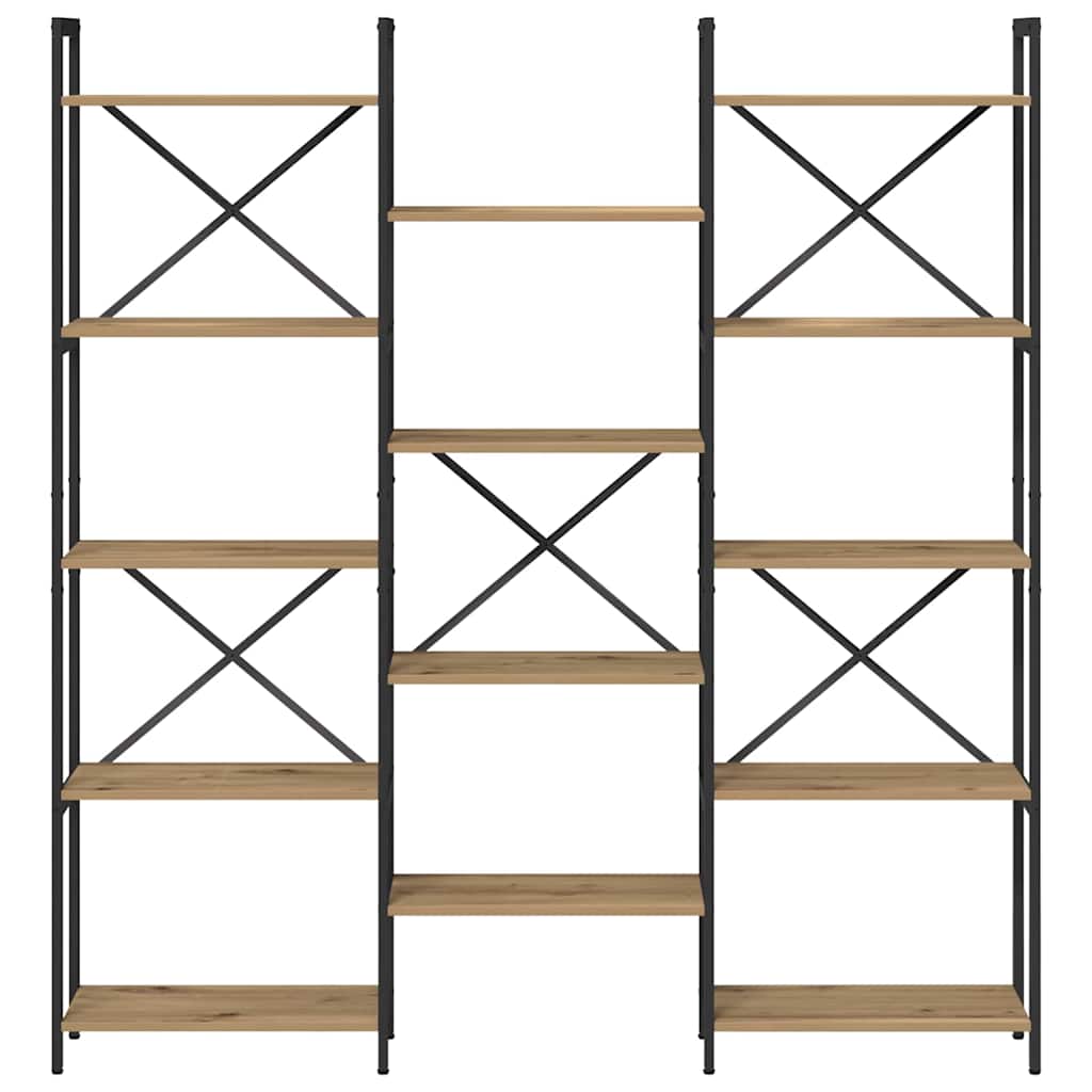 Bookshelf Artisan oak 156 x 25 x 167.5 cm Engineered wood